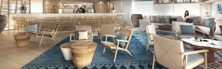 Bar du bateau de croisière Le Lapérouse